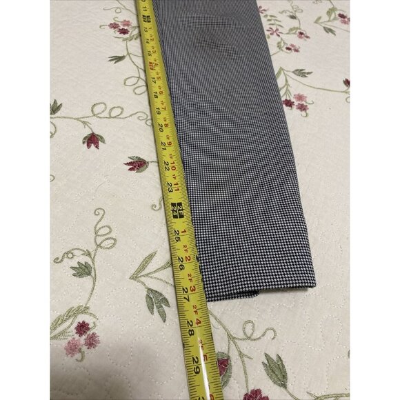 Veronica Beard Houndstooth Zipper Black White Pants Size 2 28 - Picture 16 of 16